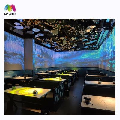 China Metal Shell Unique 3D Immersive Dining Experience Immersive Interactive Restaurant Room Projection for sale