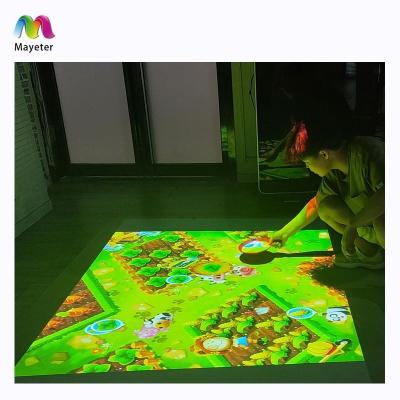 China PVC Amusement Park Equipment Floor / Wall Interactive Motion Sensor Game , Interactive Projection System Hit Balls for sale