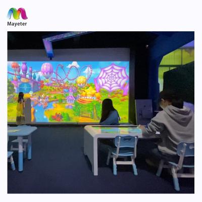 China 3+ Hologram Projector Indoor Playground 3D Table Wall Projection System Interactive Painting Game For Kid for sale