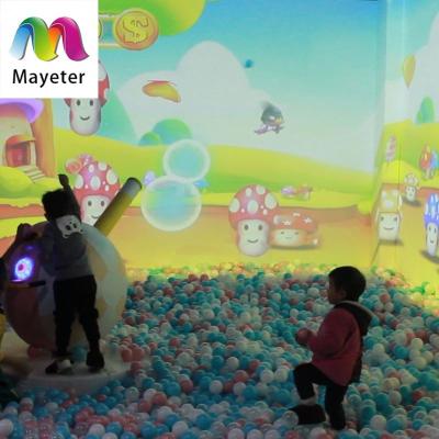 China Metal Shell Indoor Interactive Smash Ball Interactive Game Wall Projector With System for sale