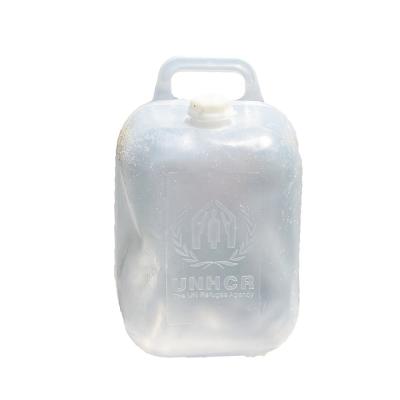 China Plastic Water Storage Carrier Water Container 10l 20l Liter Semi Collapsible Folding Jerry Can With Tap for sale