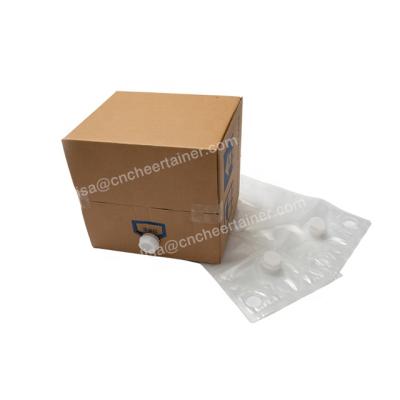 China 5L 10L 18L 20L LDPE Fruit Juice Dispenser Vodka Bag In Liquid Packaging Cheertainer Custom Box With Spout Cheertainer for sale