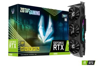 Chine Jeu Geforce Rtx de Zotac 3080 cartes graphiques d'OC LHR 10GB GDDR6X de trinité à vendre