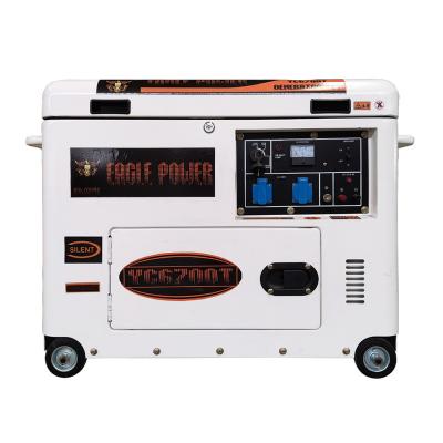 China Super Silent Diesel Generator 7.5 KVA Electric Typer Portable Generator 5.0kW Refrigerator Main Start YC6700 for sale