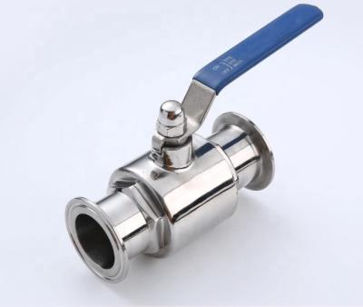 China General Stainless Steel Straight Way Clamped Sanitary Ball Valve for sale