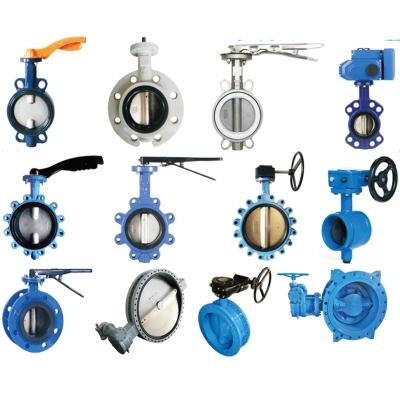 China ANSI Standard Lever General DIN ANSI Standard Operation Worm Gear / Stainless Steel Wafer Flange Hook Type Butterfly Valve for sale