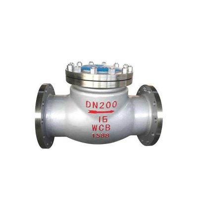 China Cast Iron Steel Water / Oil / Gas ASTM dn200 WCB PN16 FLANGED Swing Check Valve for sale