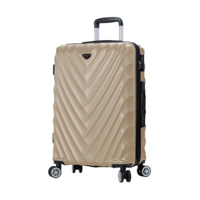 China Zipper Manufacturers Provide Customizable Colors ABS Luggage Case 3 Pcs Set for sale