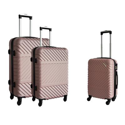 China 3 PCS SUITCASE LUGGAGE Zipper ABS TROLELY CASE for sale