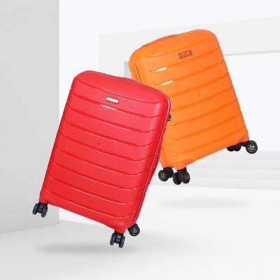 China Zipper PP Small Suitcase Luggage Set 3pcs Trolley Case Suitcase for sale