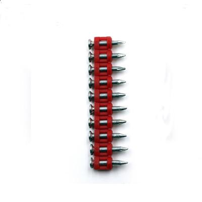 China High Speed Concrete Coated Nails Gas Nailer Flat / Checkered Head Founded for sale