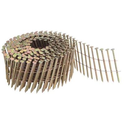 Chine High Quality Mexico Factory Collated Screw Ring Smooth Shank Wire Coil Nails for Wood Pallet Pneumatic Nail Gun Use à vendre