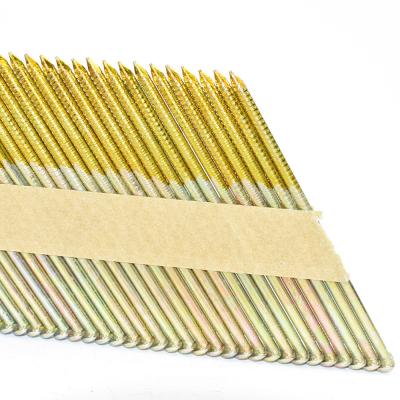 China 28/34 Degree 2.87*83mm bright Smooth / Screw / Ring Shank Paper Strip Nails for sale