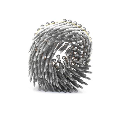 China 2.5mm*63mm Flat Head Hot Dipped Coil Nails Screw Shank Coil Siding Nails for sale