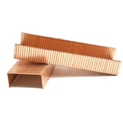 China 16 GA Copper coated strip carton closed staples 35 Series  Carton Staples for box package Te koop