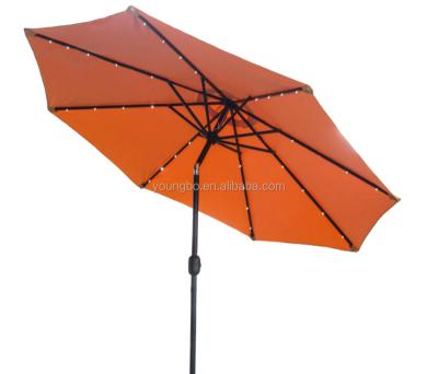 China Anti-UV Steel Outdoor Umbrella With Led Light for sale