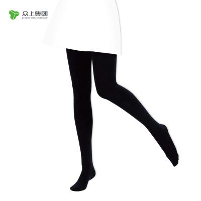 China Breathable Hot Sale Customized Black Polyester Tights 400D Warm Winter Pantyhose for sale