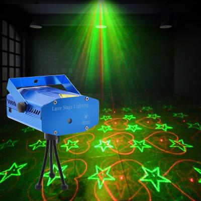 China Newest 3D DJ Moving Head Laser Lights Projector Christmas Disco Laser Light Stage Mini Laser Light for sale