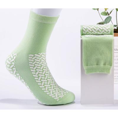 China QUICK DRY Home Trainer Socks With Rubber Soles PVC Glue Slipper Non-slip Slipper Socks QUICK DRY Floor for sale