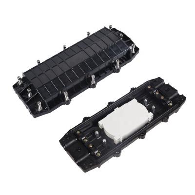 China Integrated FTTH 2 inlet 2 outlet fiber optic splice closure/96 core fiber optic splice closure/outdoor fiber optic joint closure box for sale