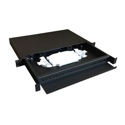 China FTTH ODF Sliding Left SC/UPC/APC 24 LC 48 Cores Fiber Optic Patch Panel ODF FTTH SC/FC/ST/LC Rack Mount Termination Box for sale