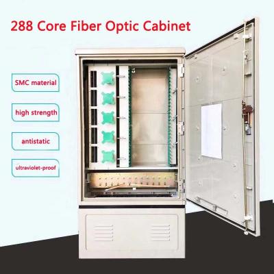 China FTTX FTTH ODF SaiTong FTTH 288 core distribution cabinet IP55 288 fiber optic outdoor waterproof cabinet ODF ODB for sale