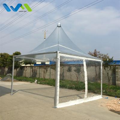 China High Peak Transparent 3x3m Waterproof Chinese PVC Canopy Pagoda Tent For Sale for sale