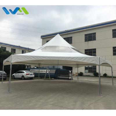 China Waterproof Fractional High Clear Partial Peak Hexagonal Roof 12m Party Canopy From China for sale