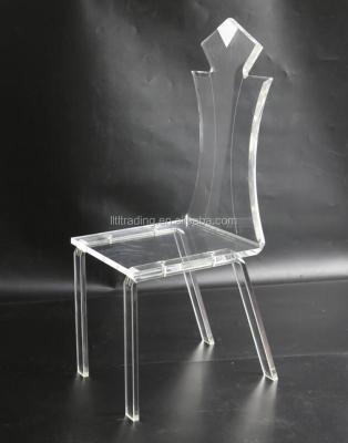 China Handmade Customize Perfect Transparent Home Use Luxury Quality Acrylic Half Folding Chair for sale