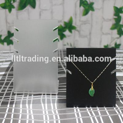 China Handmade frosted clear acrylic jewelry necklace display stand for wholesale in china for sale