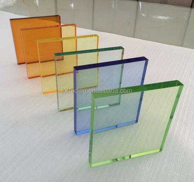 China Custom Europe square colored glass block cube logo acrylic block wholesale different colored acrylic block for sale