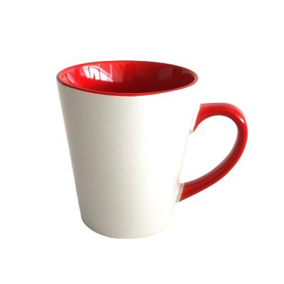 China Viable Wholesale Blue 12oz Sublimation Ceramic Printed Mugs for sale