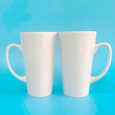 China Wholesale Cheap Disposable 17oz Blank Sublimation Heat Transfer Coating White Ceramic Mug for sale