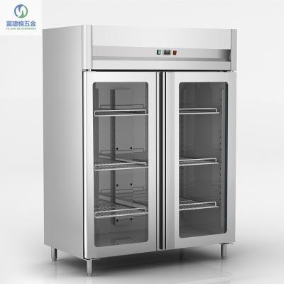 China Commercial Single-temperature Restaurant Stainless Steel Fridge Freezer / French Door Refrigerator Refrigeratoion Equipment for sale