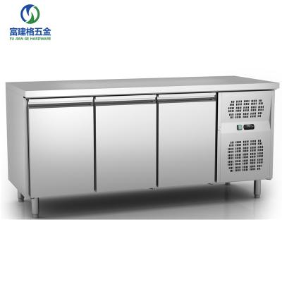 China Single-Temperature 2 Doors 3 Drawers Fancooling Counter Top Fridge Brands Luxury Fancooling Beer Table Bar Counter for sale