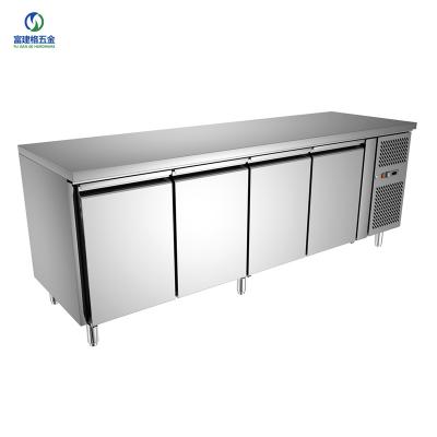 China Single-temperature Commerical Hotel Under Counter Fridge Industrial 4 Doors Fridge Refrigerator Restaurant Luxury Under Counter for sale