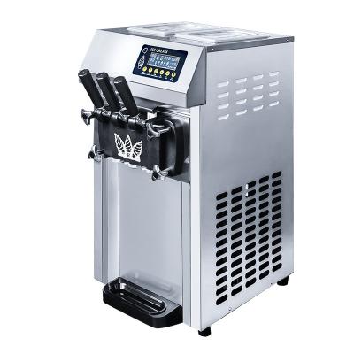 China Full Automatic Bakery Household Heavy Duty Making Fruit 3 Flavors Soft Serve Commercial Ice Cream Machine For Business for sale