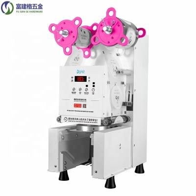 China Food Bubble Tea Cup Sealing Machine Paper Cup Sealer Machine Plastic Bead Milk Tea Cup Sealer Machine for sale