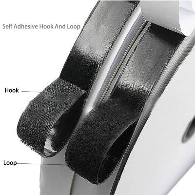 China Self Adhesive Self Adhesive Double Side Hook And Loop Fastener Tape Available Nylon Strong Sticky Tape for sale