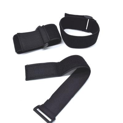 China Viable Black Popular Stretch And Hook And Loop Strap Elastic Band Fabric For Medical Sporting Goods Abdominal Bandages for sale