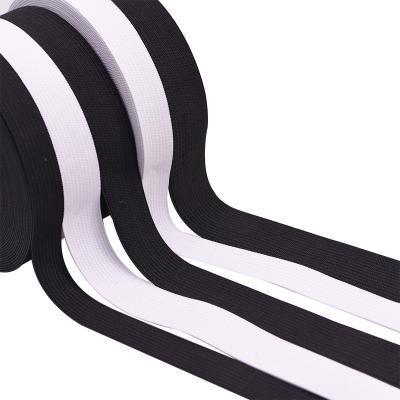 China Multi-size Elastic Black and White Rubber Bands Elastic Ribbon Clothing Bags Pants DIY Accessories Elastic Rubber Sewing Elastic Band for sale