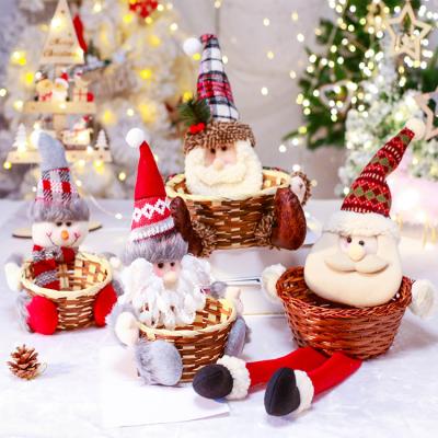 China Customized Plastic Candy Jar Fruit Basket Christmas Size Basket / Luxury Small Gift For Gifts Xmas for sale