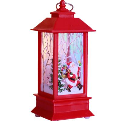 China New Beautiful PVC Decoration Christmas Ornaments Christmas Holiday Lighting Plastic Glass Lighting Outdoor Hanging Lantern for sale