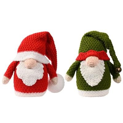 China Christmast Ornament Christmas Home Decoration Ornaments Knitted Gnomes Santa Rudolph Dolls for sale