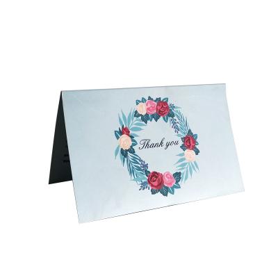 China paper & Cardboard Design Elegant Fancy Folding Thank You Baby Shower Card for sale