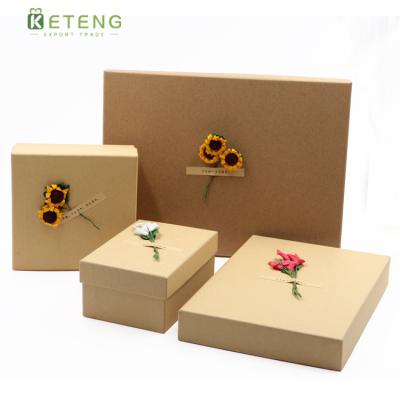 China Handmade Unique Customized Brown Black Matte Paper Craft Gift Boxes for sale