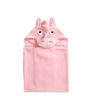 China Compressed Hot Selling High Quality Poncho Baby Bamboo Hooded Towel for sale