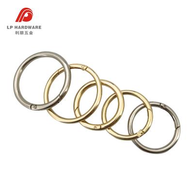 China Bags Wholesale Various Sizes Zinc Alloy Spring Ring Buckle Accessories for Airtag or Bag Chain for sale