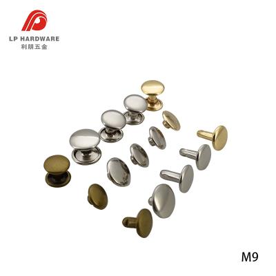 China Bags Shoe Bag Accessories Gold Clothing Rivet Custom Plating Rivets For Shoes Belt Bags for sale