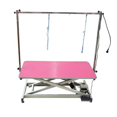 China Sustainable pet grooming table supplies and equipment factory hydraulic electric dog grooming lifting table for sale